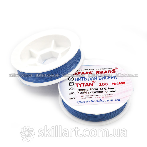 Нитки для бисера Tytan 100 Spark Beads (100м)
